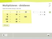 Regeltrainier 6: Multiplizieren – dividieren