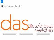 Regeltrainer: das oder dass?
