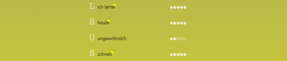 Meine Wörter
