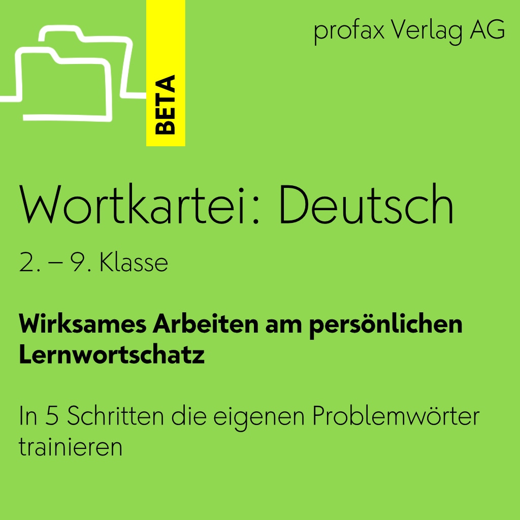 Wortkartei: Deutsch