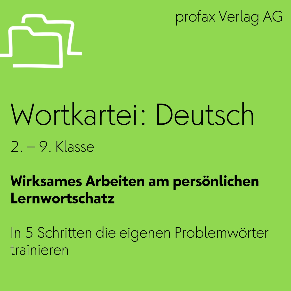 Wortkartei: Deutsch