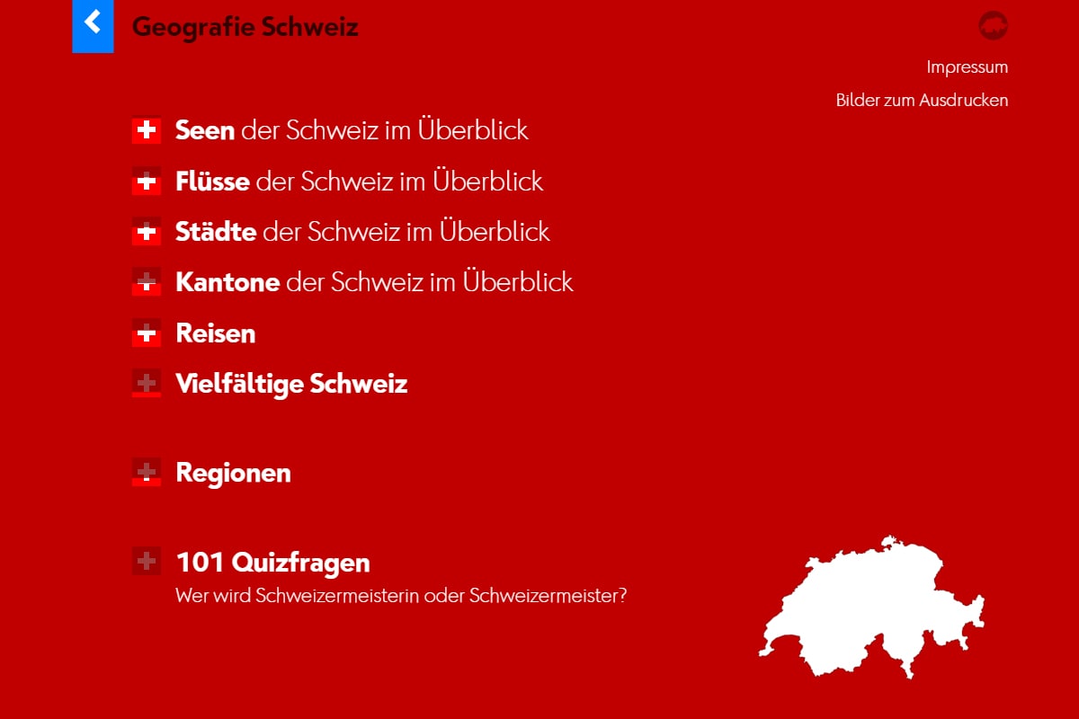 Startseite Geografie Schweiz