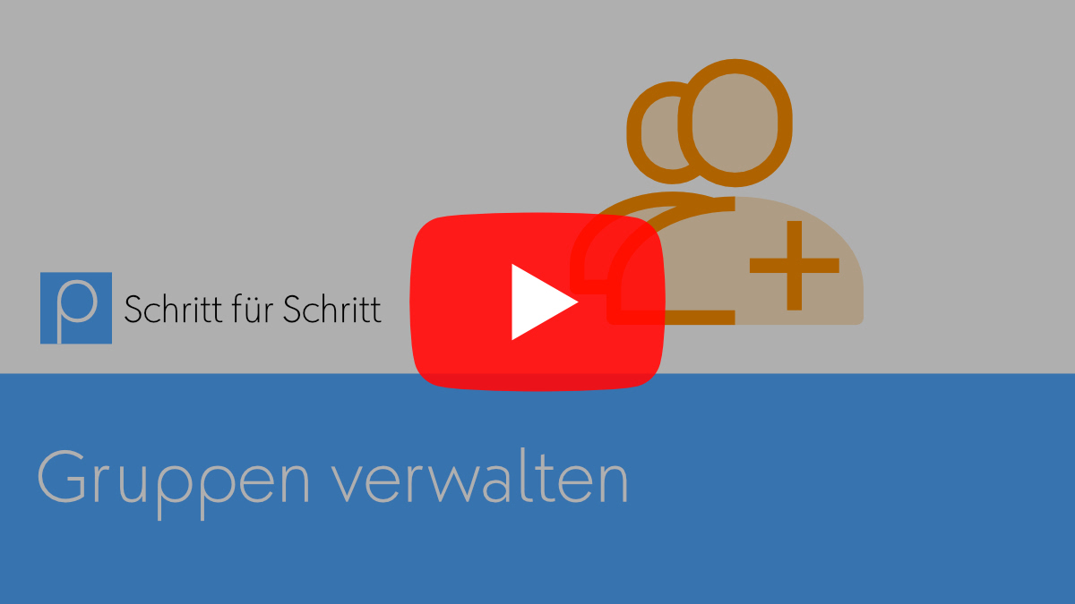 profaxonline: Gruppen verwalten