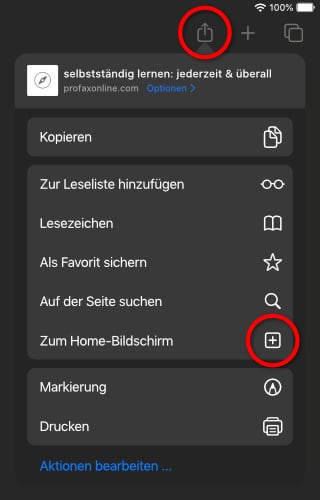 iPad: Zum Home-Bildschirm