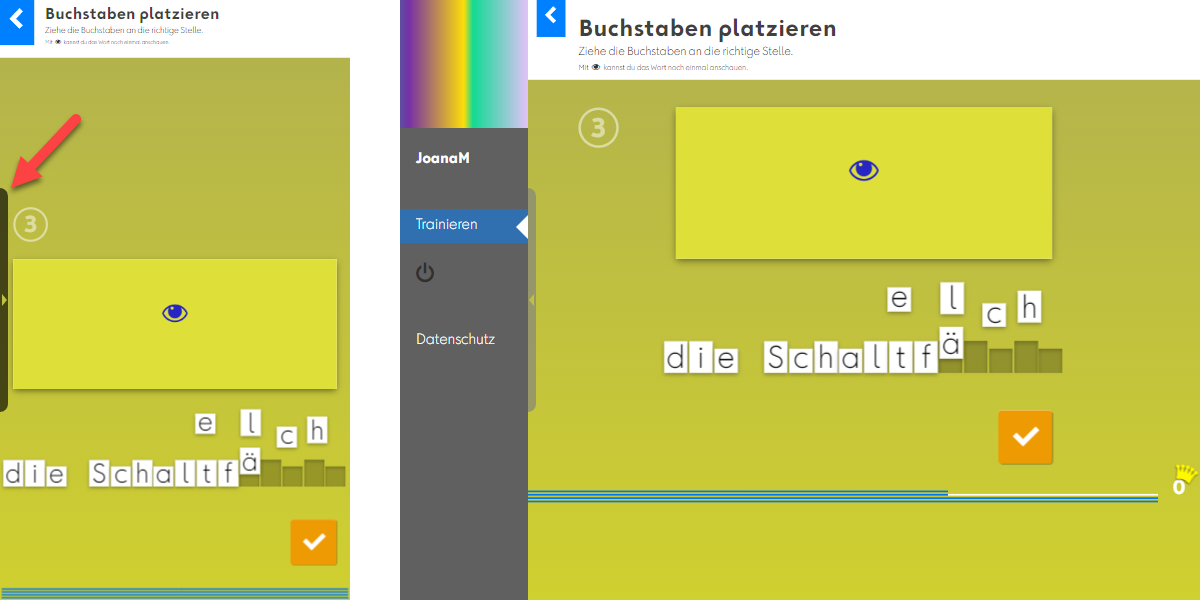 Hauptmenü ein- und ausblenden
